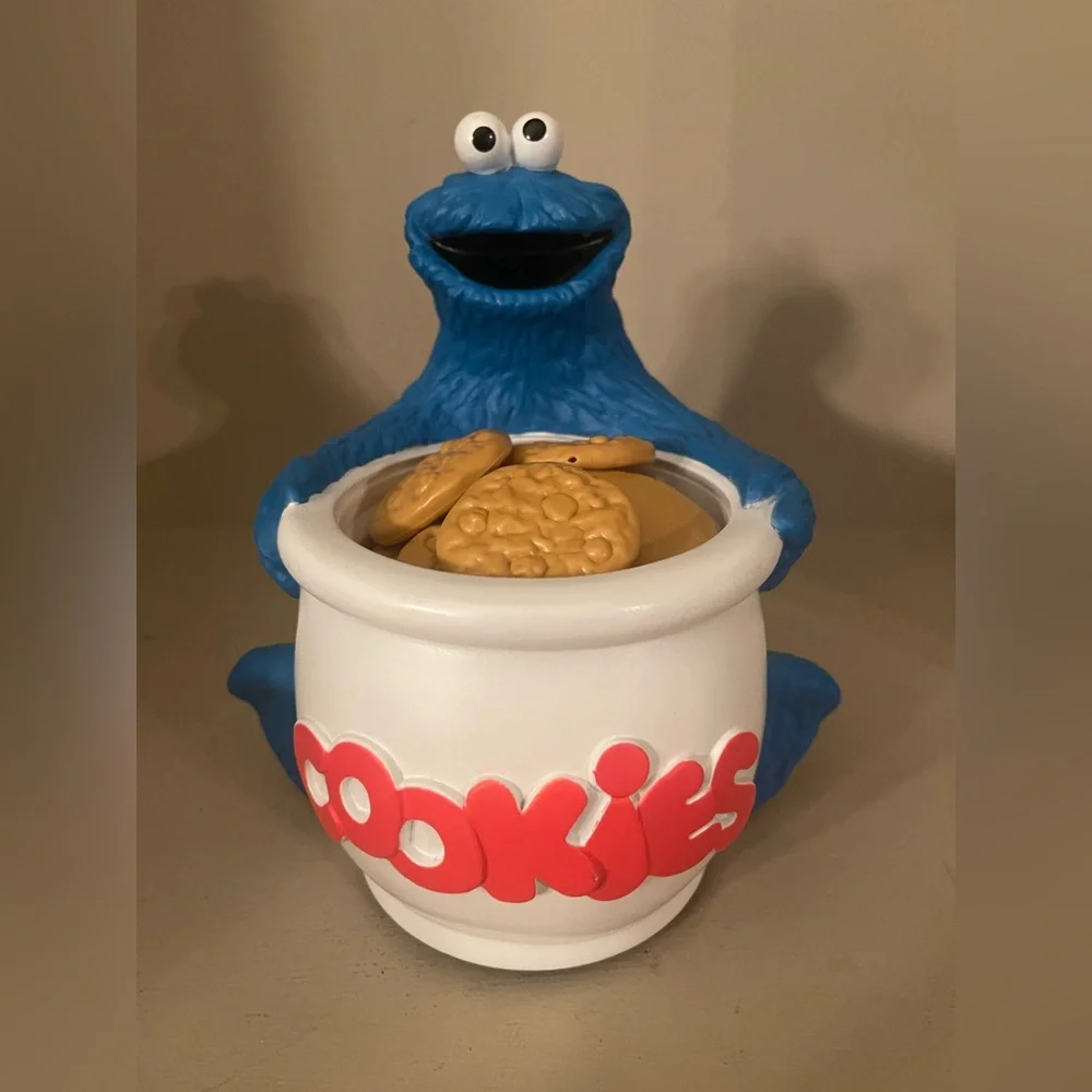 Rare 1989 Cookie Monster Pop Up Game Lewco Corp Sesame Street - Missing 1 Cookie